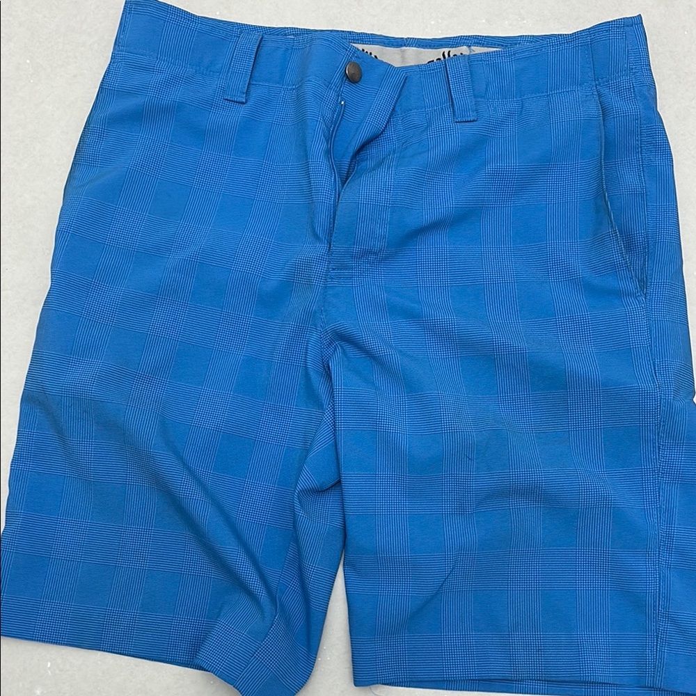 Callaway Blue Flat Front Golf Shorts